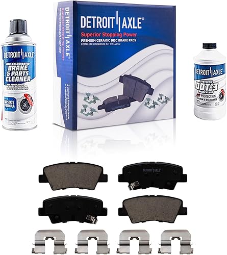 Miniatura 146 de Detroit Axle - Pastillas de Freno Delantero para Chevrolet Captiva Sport Equinox Pontiac Torrent Saturn Vue Suzuki XL-7, Pastillas de Freno Cerámica