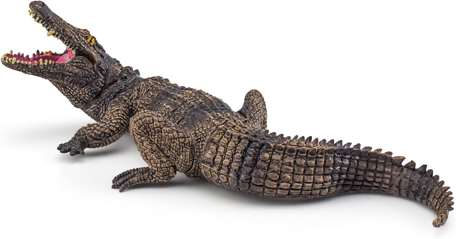 8 Inch Realistic Crocodile Figures Alligator Toy Alligator Figurines Creative Static Ornaments Sand Table Decoration Early Educational Cognitive Toy for 3 4 5 6 Kids Boys and Girls