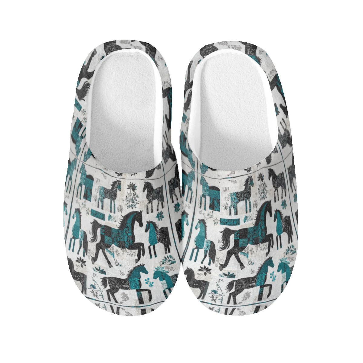 Chaussons cheval en coton chaud de qualité supérieure taille X-Large