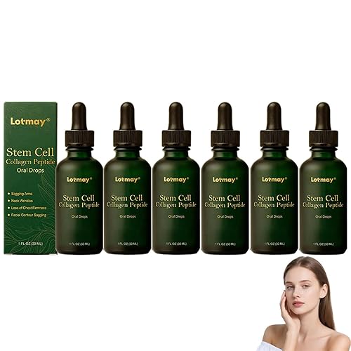 Lotmay - Gotas orales de péptido de colágeno, péptidos de colágeno múltiple para mujeres, péptidos de colágeno líquido hidrolizados para levantar y