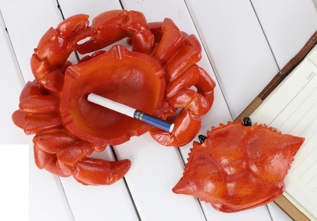 Funny Crab Ashtray - Outdoor & Indoor Cute Cigarette Ashtray for Home, Office, Porch & Patio Decorations image 2