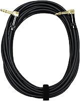 Vista 2 de Audio 2000s E25125 1/4" TRS ángulo recto a 1/4" TRS ángulo recto 25 pies cable