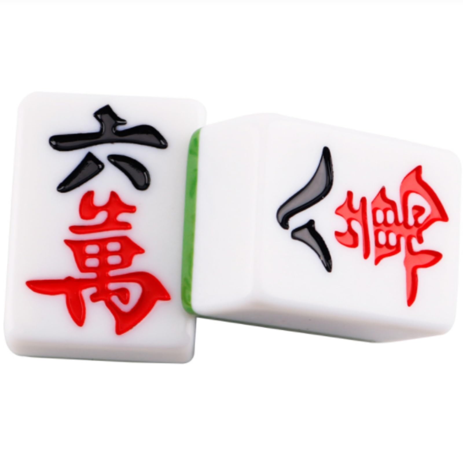 Tradycyjny Chiński Mah Jong Zestaw Mahjong Gra Towarzyska Tradycyjna Gra Klasyczna Chińska Gra Mahjong Zestaw 144 Płytek Na Imprezę Rodzinną(Grün)