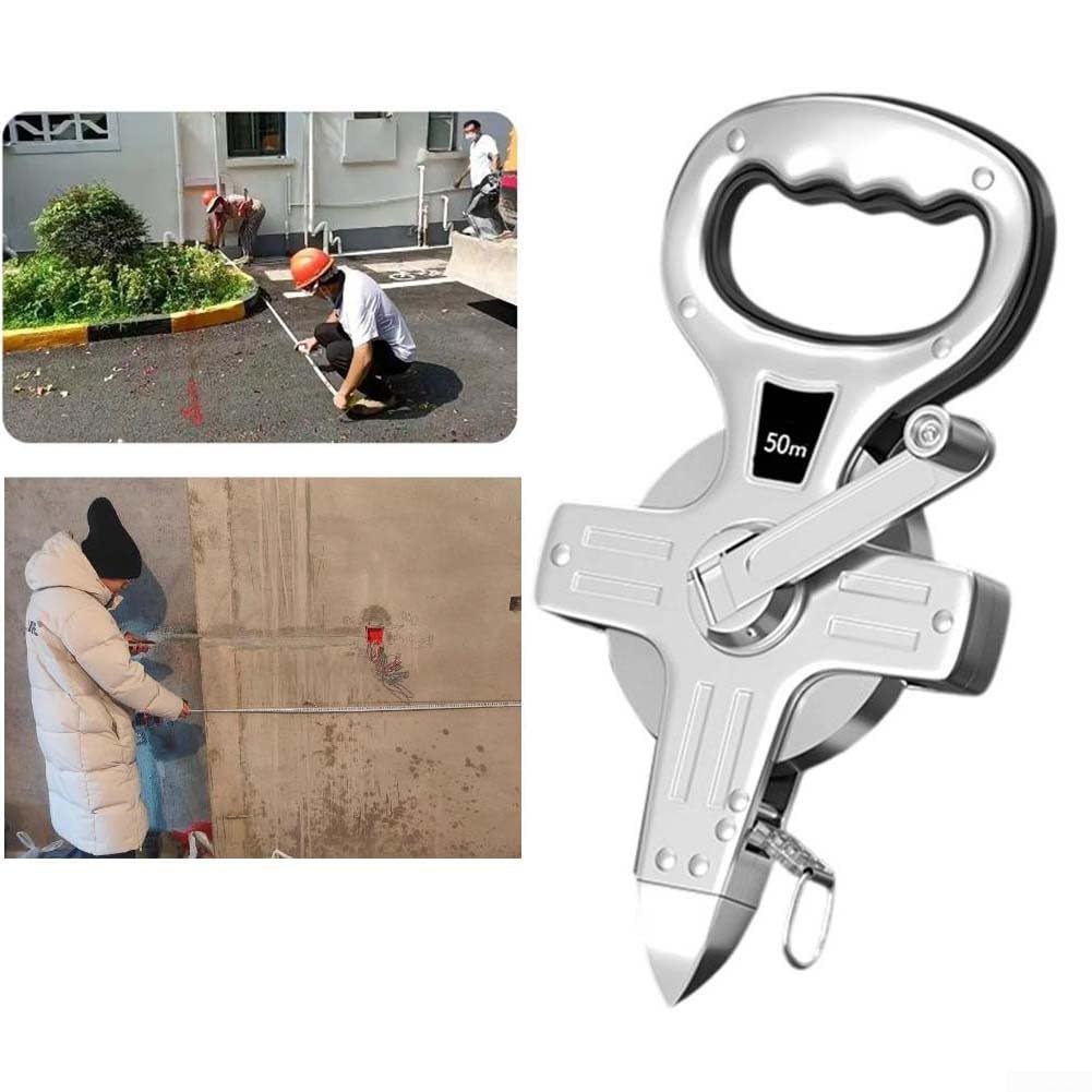 Offenes Maßband 30m Stahlgehäuse Metall(100M)