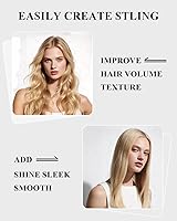 Vista 3 de Cepillo 100% de cerdas de jabalí con espalda resbaladiza Herramienta de peinado de madera natural para restaurar el brillo y el control