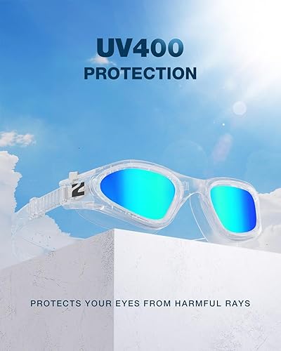 Miniatura 5 de ZIONOR Gafas de natación G1 SE antivaho para adultos, hombres y mujeres