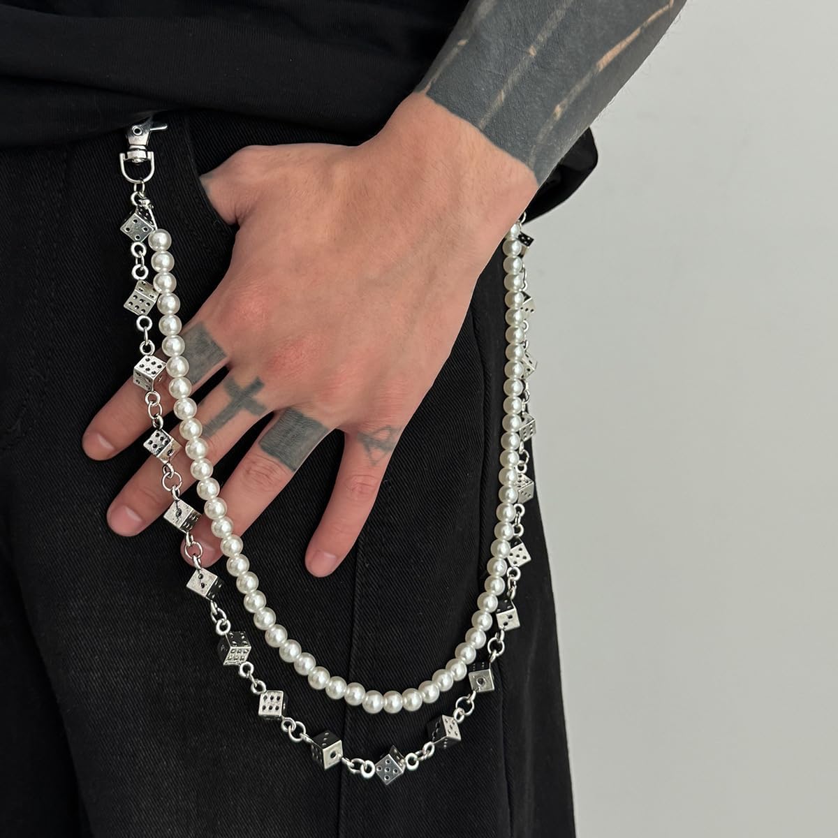 Wallet Chain Layer Pants Chain for Men Women Hip Hop Jeans Keychain Gothic Y2K Waist Chain Clothing Accessory - Image 5