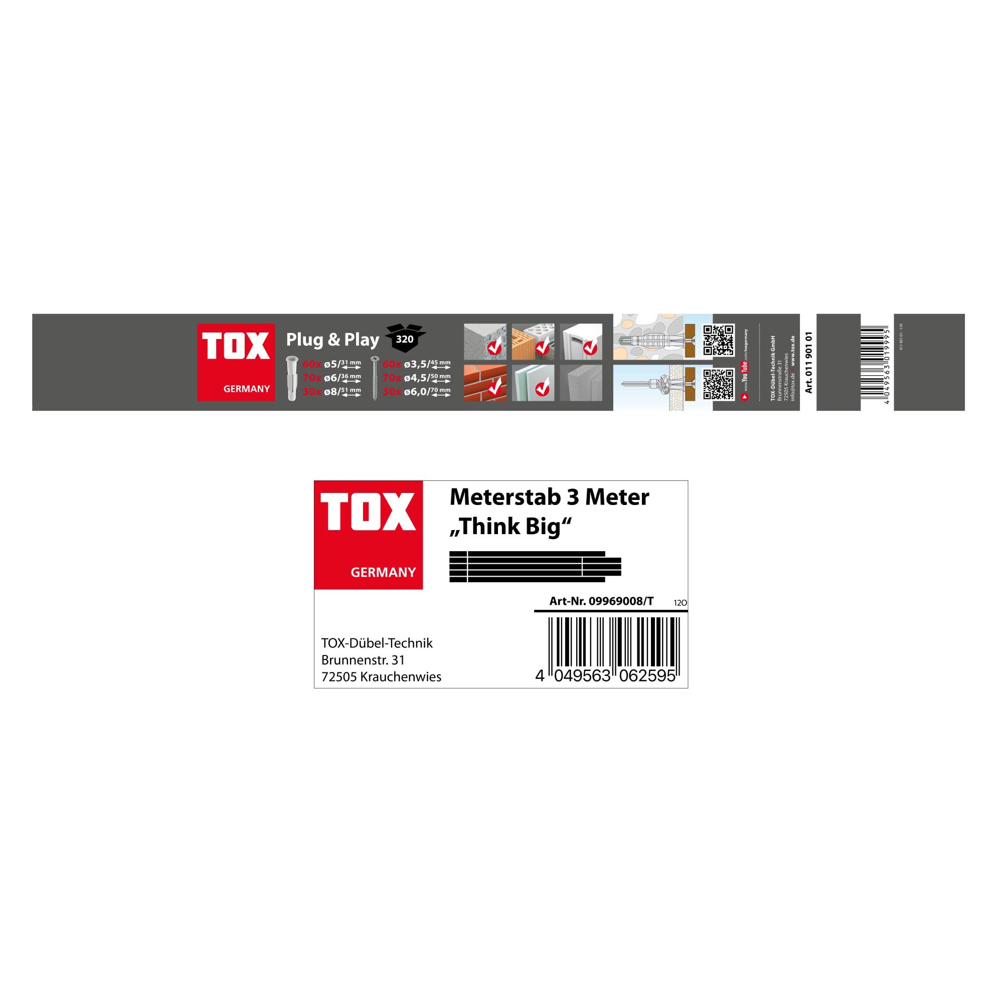 TOX Sortimentskoffer Plug und Play 320 Teile mit Trika 5/31 6/36 8/51 Dübeln - Schrauben (011100081) ab 4,28 € | Preisvergleich bei