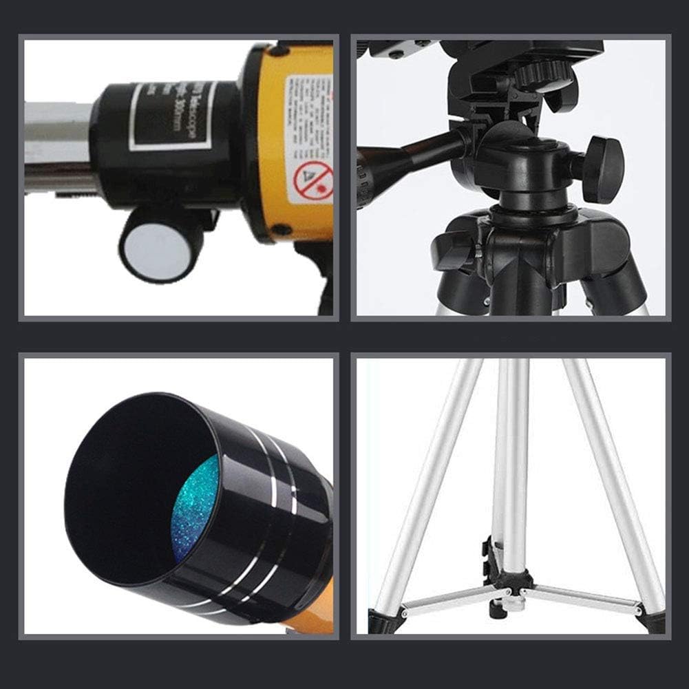 Monoculars Telescope High Power Telescope for Kids Beginners 70mm Astronomical Refractor Shockproof Telescope with Adjustable Tripod, Moon Filter, Travel Starry Sky Telescope for Camping Binoculars