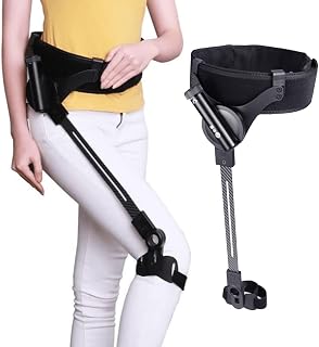 Power Walking Aids, 3 Levels of Adjustable Strength, Stroke Hemiplegia Walker Lower Limb Rehabilitation Training,for Adults Elderly Left-M (Right L)