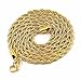 JINAO Hip Hop 18K Gold Plated Iced Out CZ 100 Pendant Necklace with 24