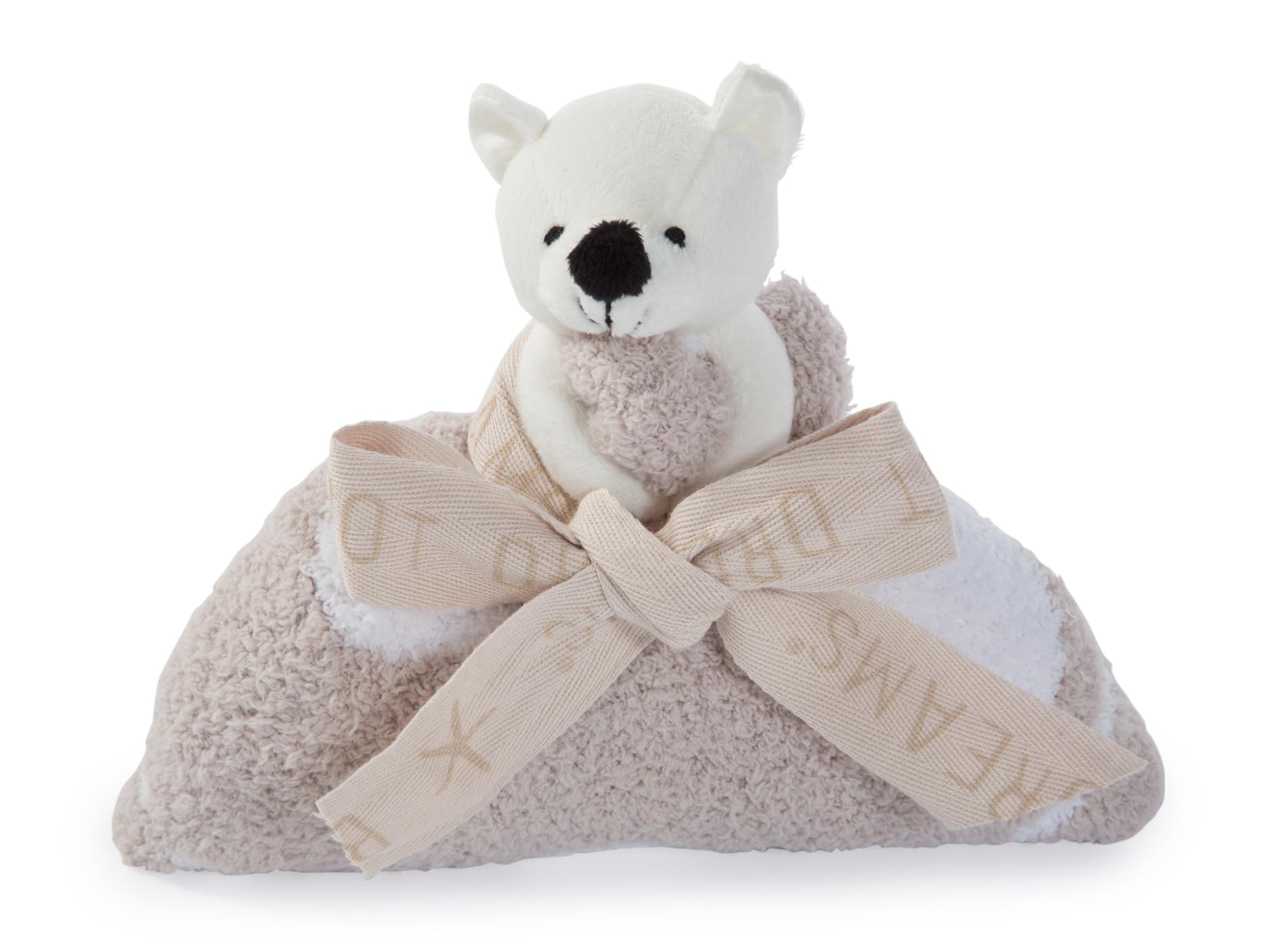 Barefoot Dreams® CozyChic® Dream Buddie, Stone-White Bear, One Size