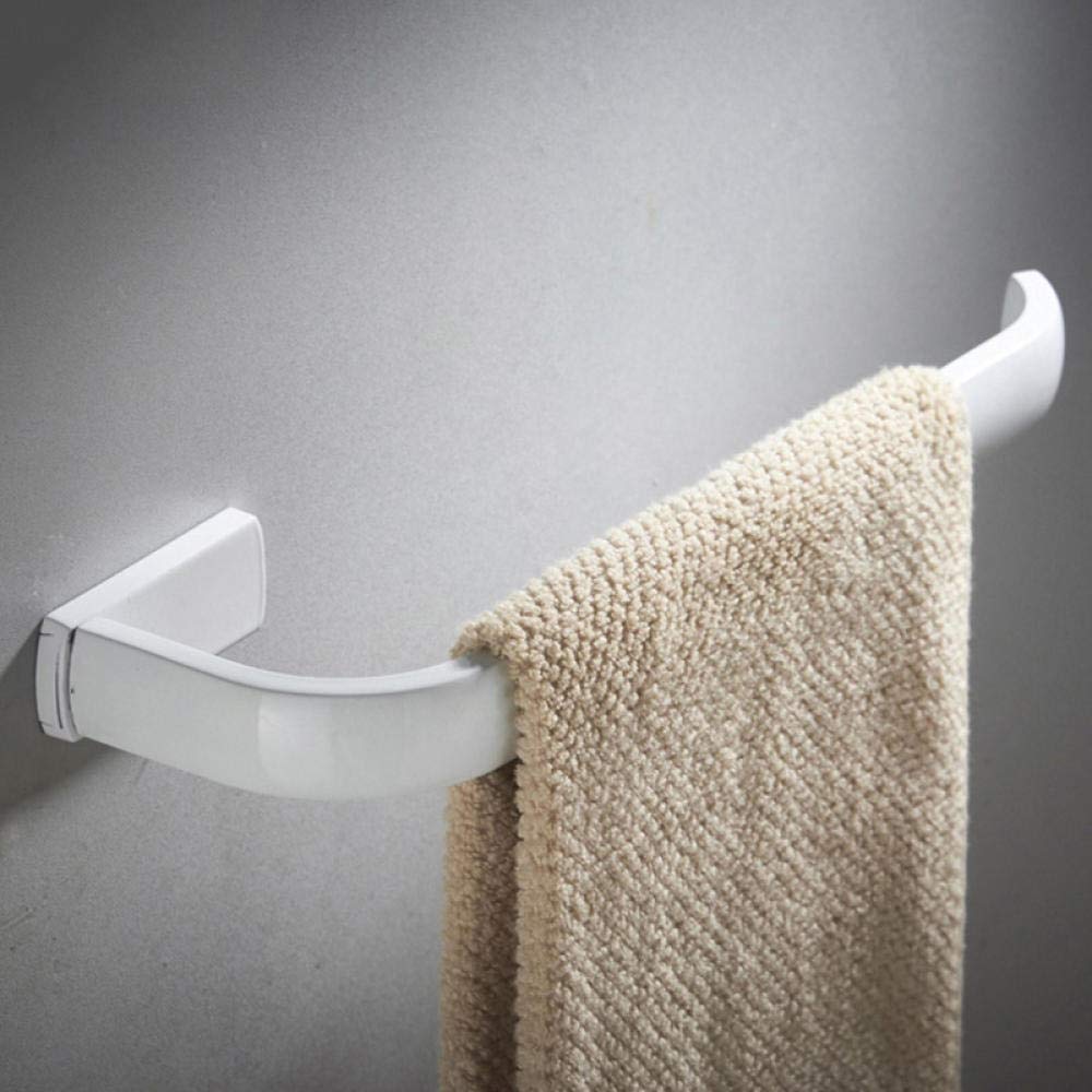 WNJJ Modern Wall Mounted Towel Rack Holder for Bathrooms Black and White Chrome Towel Rings 30 cm Hand Towel Bar Antique Bronze Towels Hanger Ring Gold Bathroom and Kitchen Accessory