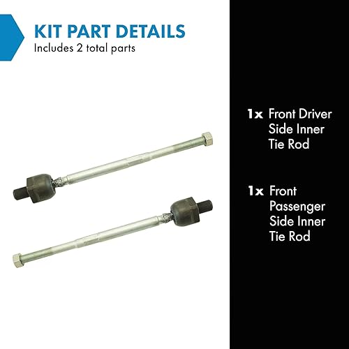 Miniatura 1027 de TRQ Juego de barras de acoplamiento exteriores compatibles con Chevrolet Cruze Volt 2016-2019