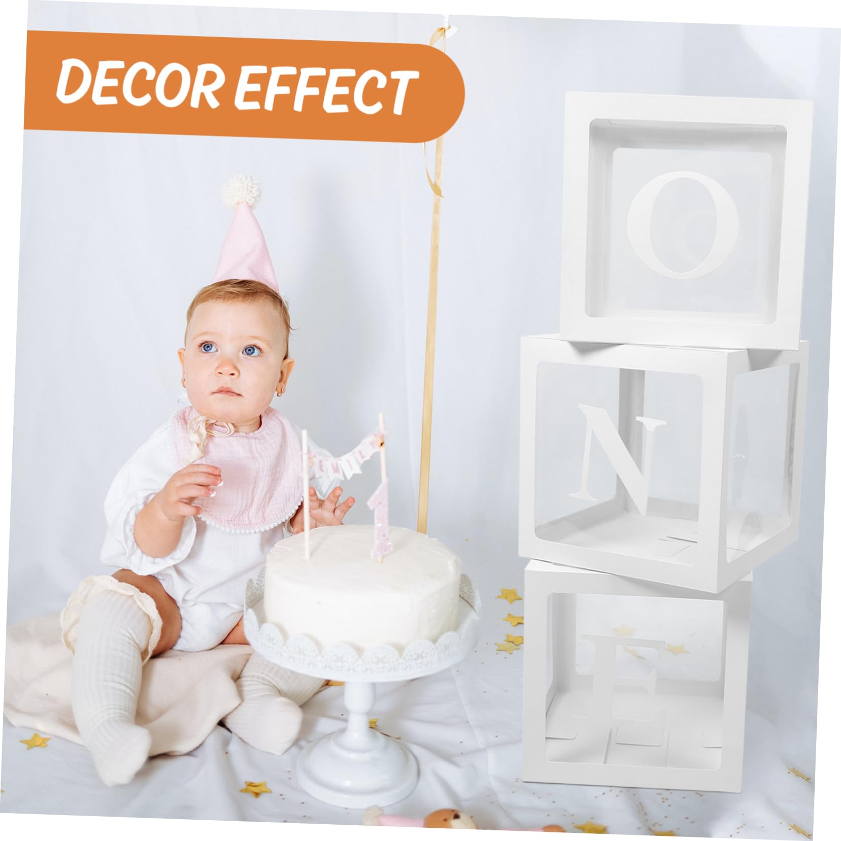Papier et Pvc Boîtes de Ballons de Fête 1 Set pour Anniversaire Bébé