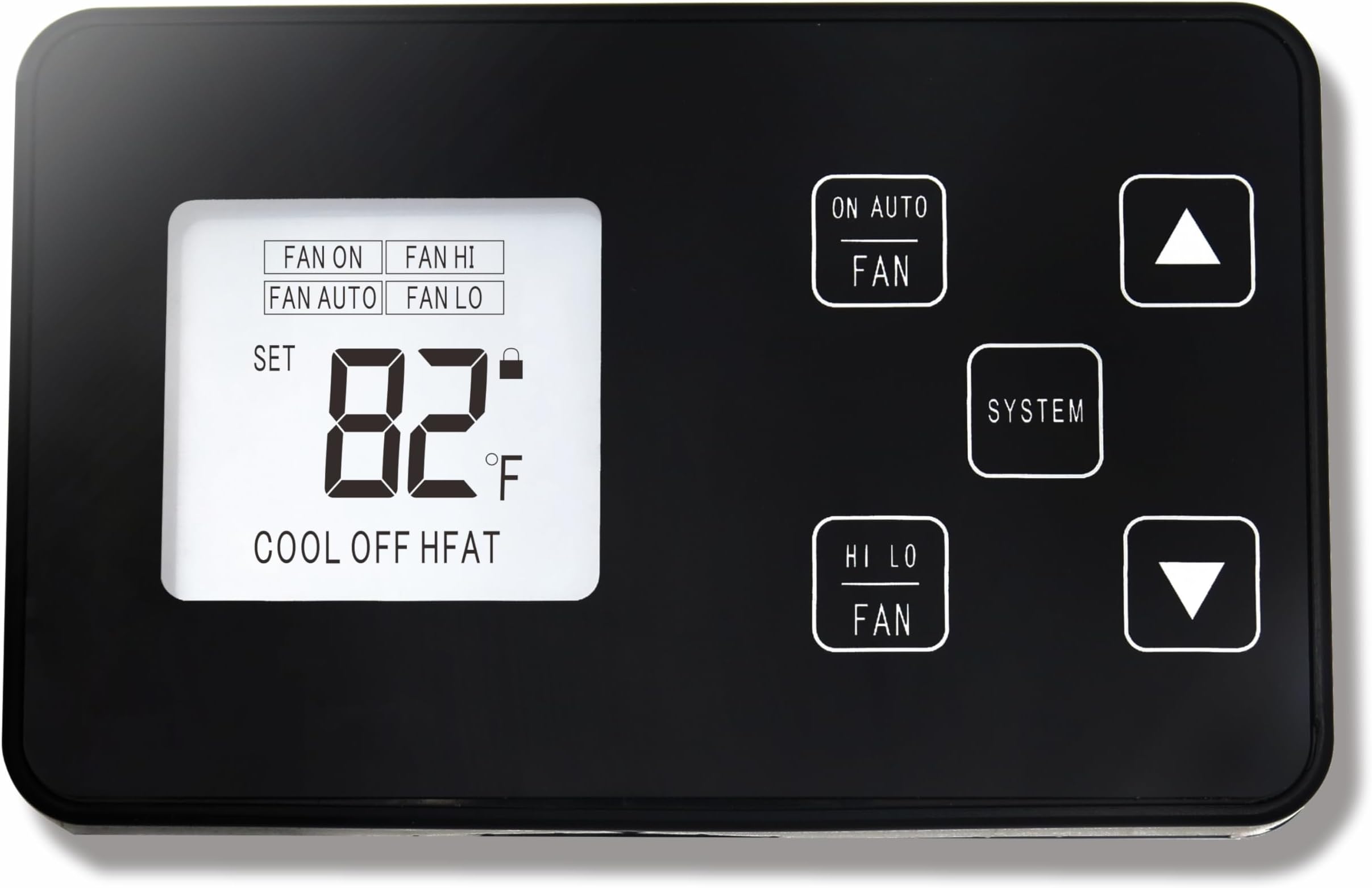 2024 3106995.032 RV LCD Screen Digital Thermostat,RV Thermostat Heat/Cool Digital 12v,Replacement for Dometic 3106995.032, Black