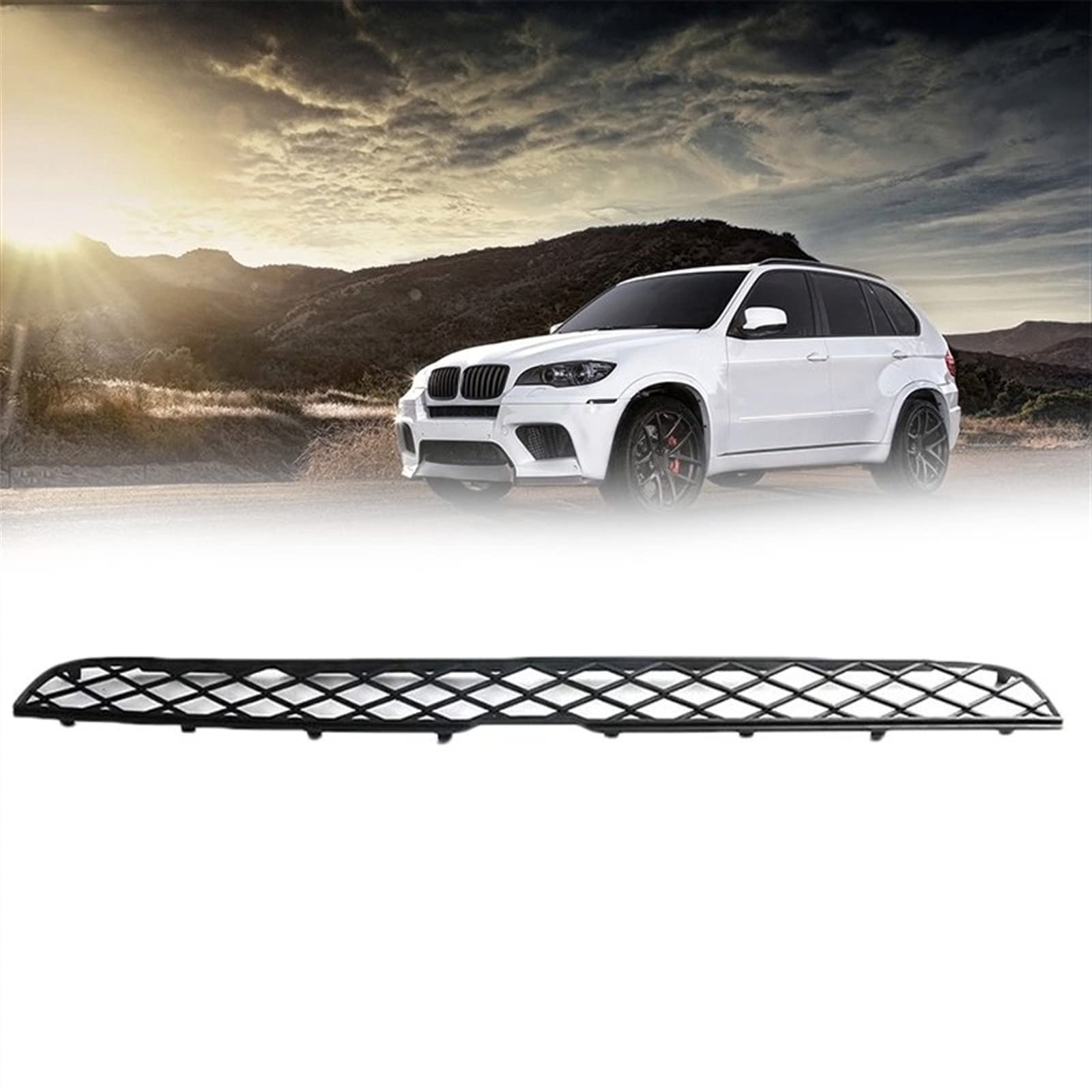 Rejilla central parachoques BMW X5 E70 y X6 E71 de 2007 a 2014 8