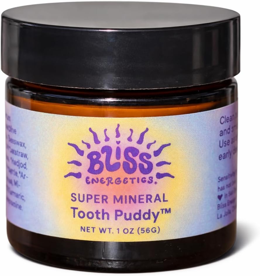 Bliss Energetics Remineralizing Tooth Puddy | Fluoride-Free with Hydroxyapatite | Remineralization | All Natural Ingredients & Preservative Free | Mineral-Rich Spot Treatment 1oz