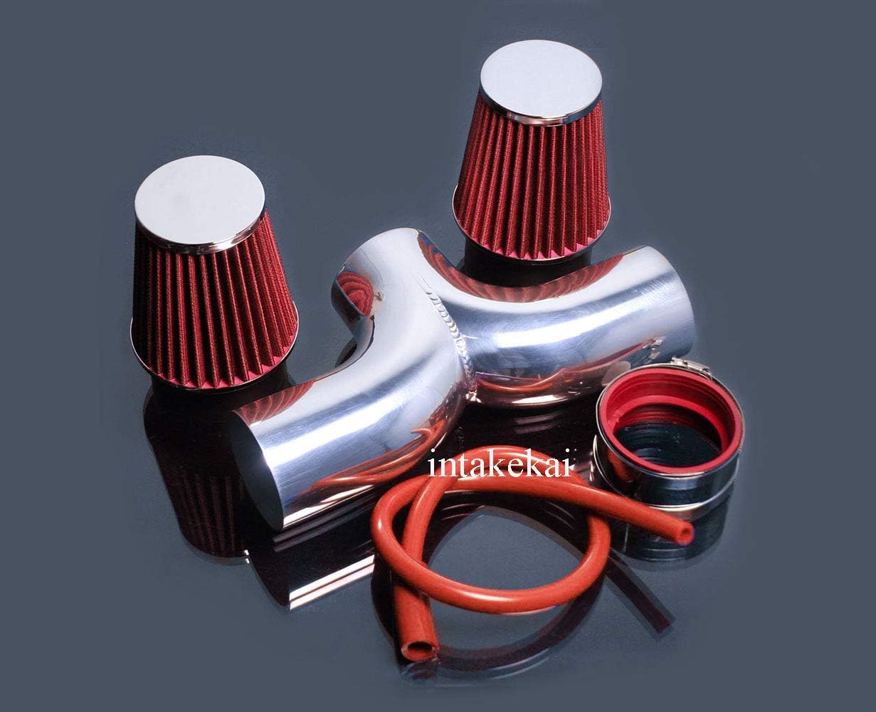 INTAKEKAI Performance Air Intake (Compatible with 2002-2007 DODGE RAM 1500 PICKUP 3.7L, 4.7L V8 MODELS)(RED)