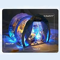 Vista 2 de Kit de habitación de muebles en miniatura de bricolaje para casa de muñecas modelo 3D