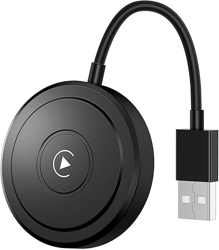 El adaptador inalámbrico CarPlay convierte CarPlay con cable a inalámbrico - Plug & Play Dongle para un uso fácil y conexión perfecta en automóviles