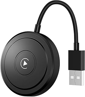 Wireless CarPlay Adapter Work for Cars with Factory Wired Apple CarPlay, Plug & Play Easy Use CarPlay Dongle Seamless Connection Converts Wired CarPlay to Wireless Adapter Wide Compatibility