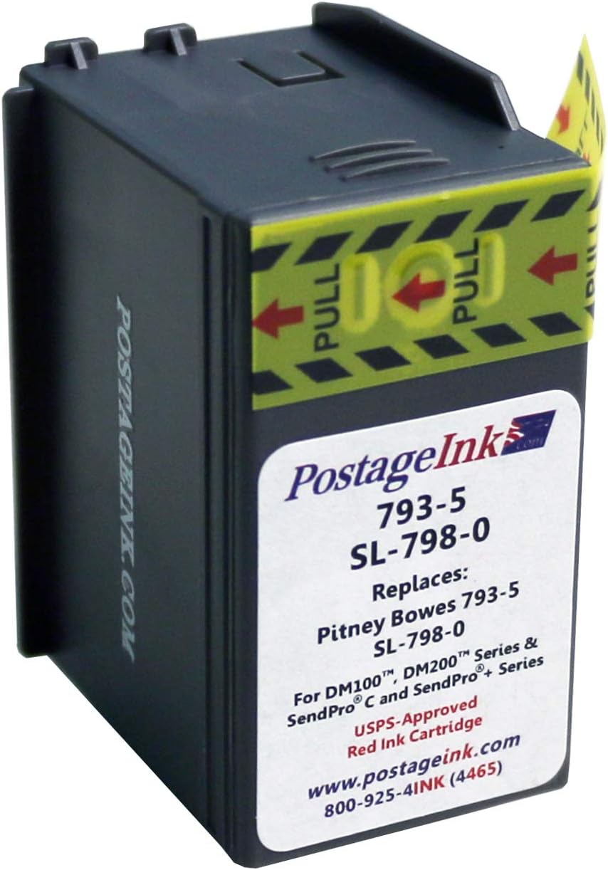 Pitney Bowes DM100 / DM100i Red Ink Cartridge 7935 by