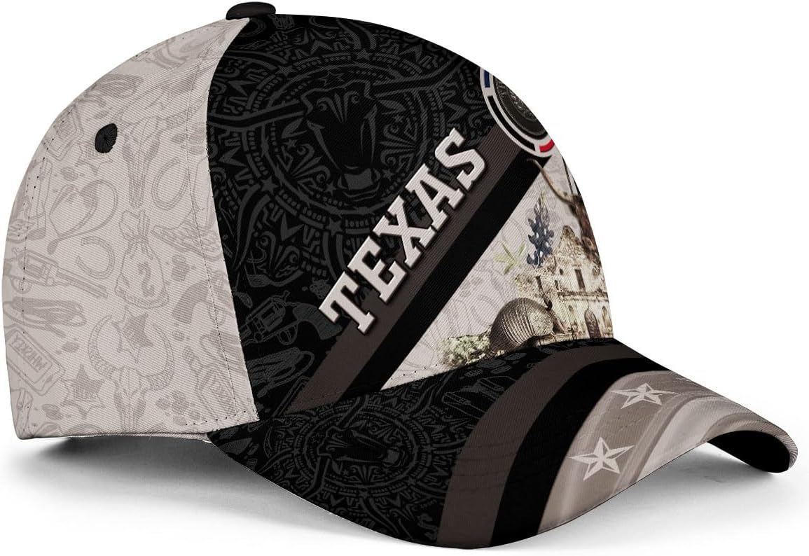 CHIARA CONTI11 Texans Caps for Men - Texas Baseball Cap and Hat - Texans Flag Cap