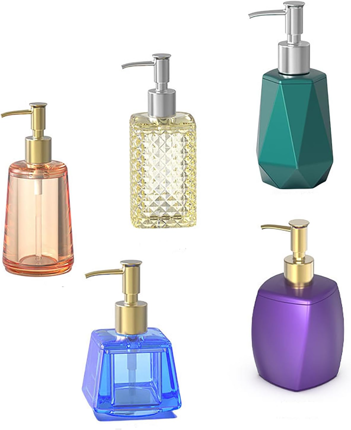 Silicone Mold Resin Soap Dispenser Kitchen Dishwashing Liquid Dispenser Resin Molds Silicone, Aromatherapy Diffuser Silicone Casting Mold Ideal for Bathroom Decoration (H)