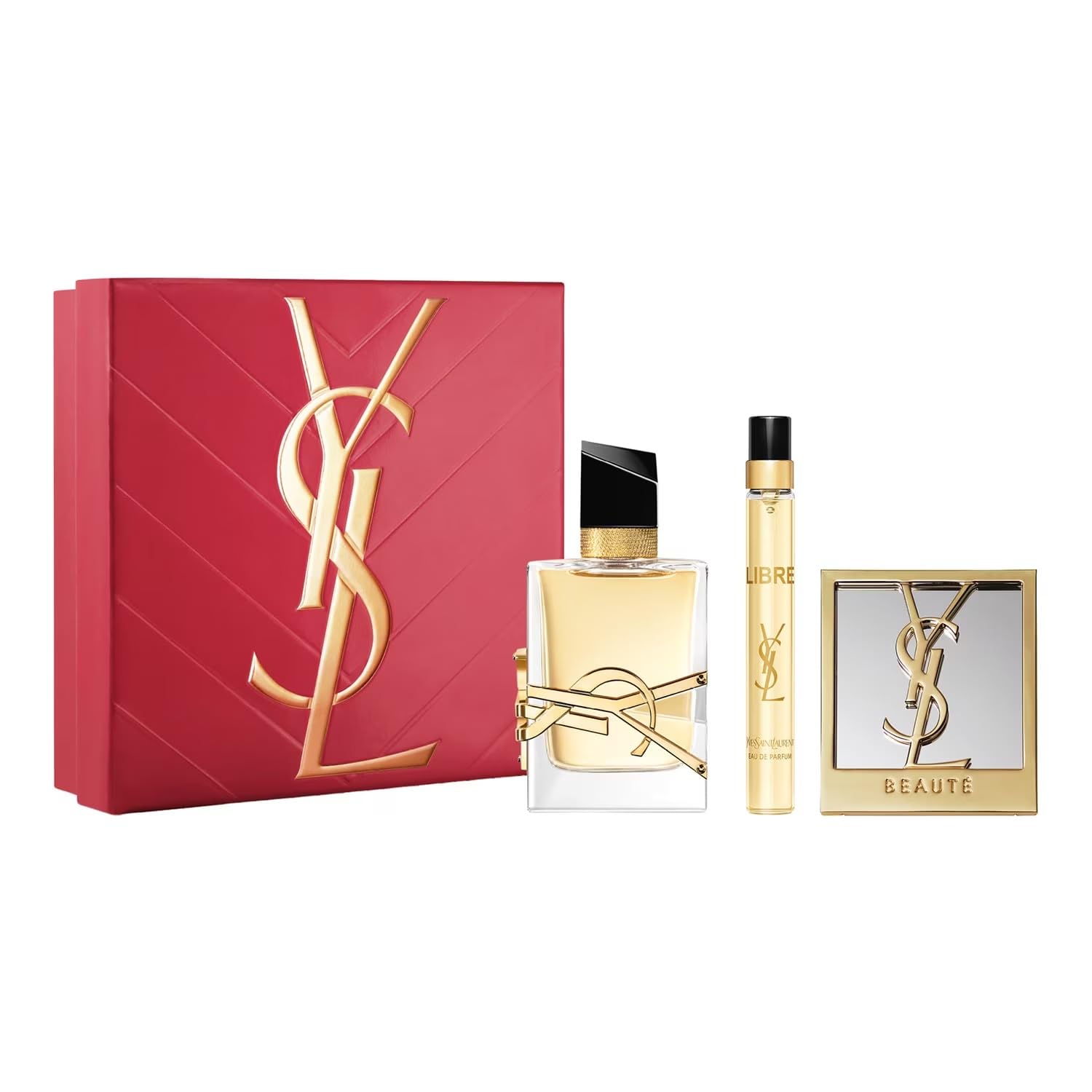 Yves Saint Laurent Libre Eau de Parfum 50 ml zestaw upominkowy na wiosnę 2026 (zawiera 50 ml Eau de Parfum, spray podróżny 10 ml, lustro)
