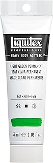Liquitex Professional Heavy Body Acrylic Paint, 2-oz (59ml) Tube, Light Green Permanent