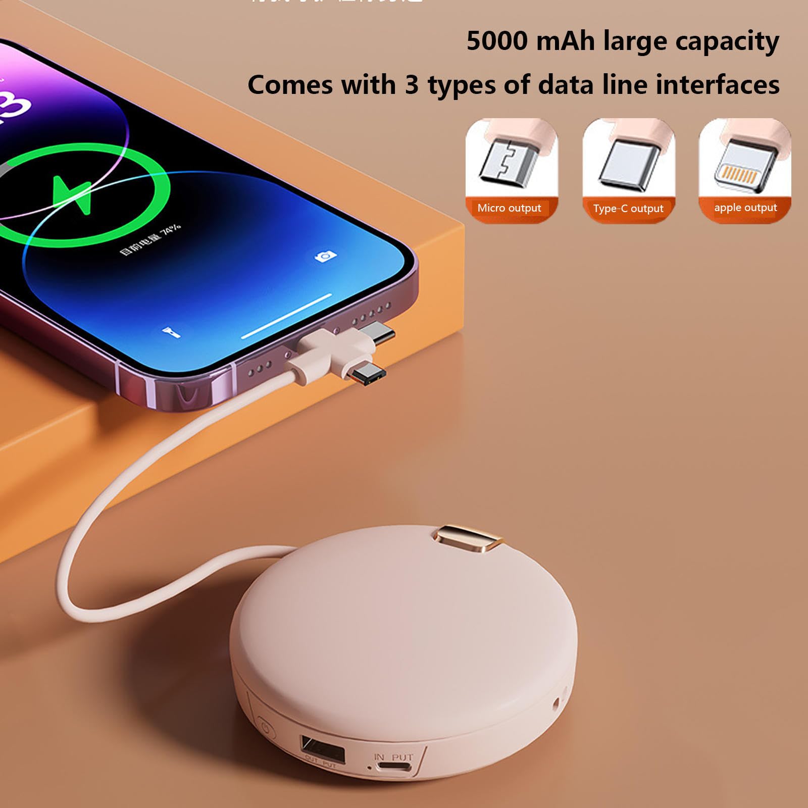 ARTSIM Chauffe Main avec Miroir Cosmétique,Banque D'énergie, Chaufferette Main Reutilisable 5000mAh/2 Niveaux De Chauffage pour L'extérieur/L'intérieur/Travail,Green