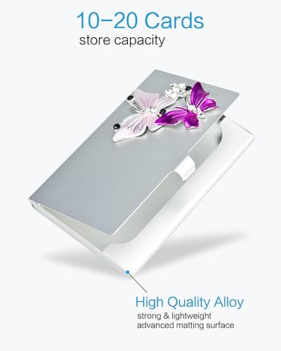 Miniatura 3 de Tarjetero, Tono plata, Bling