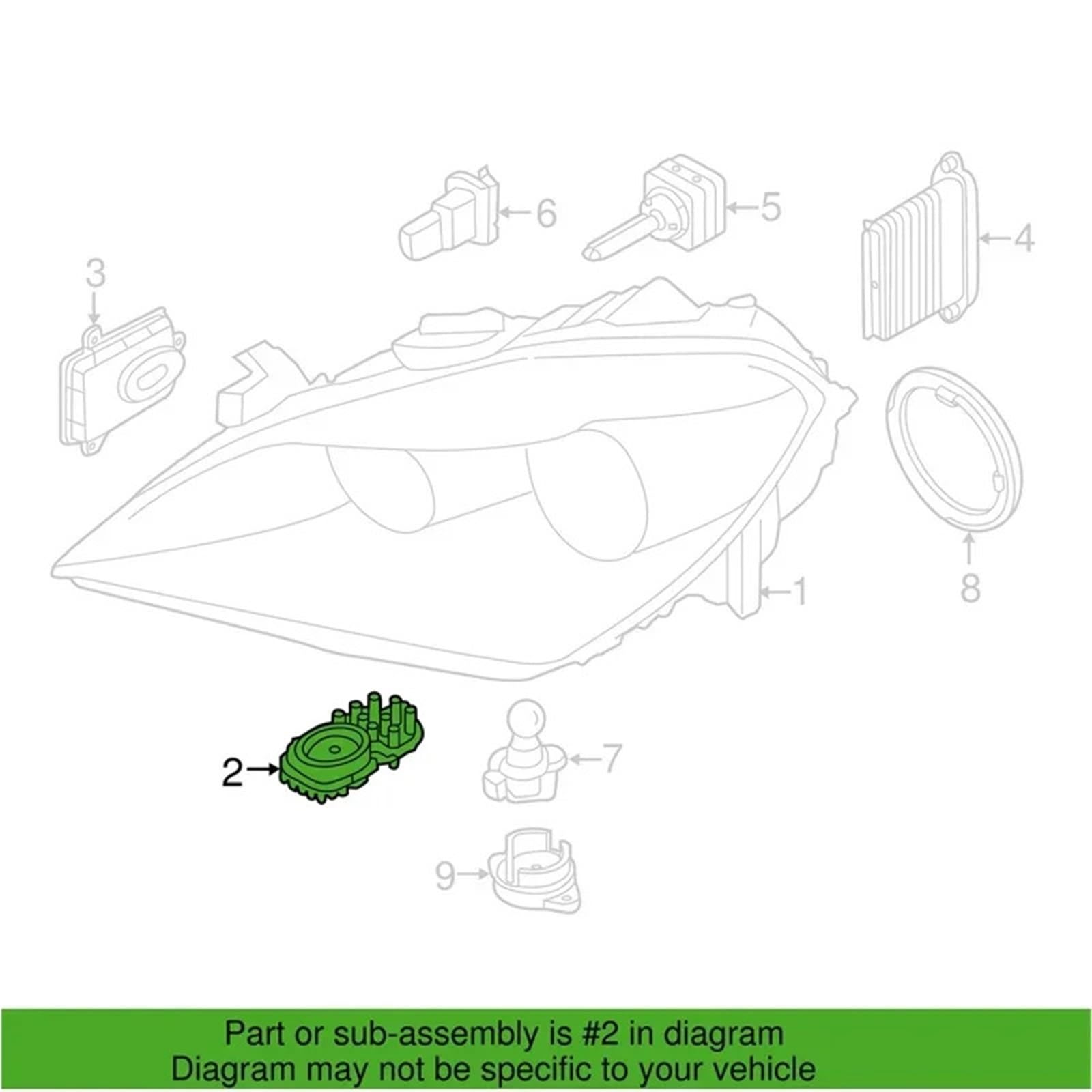 Moduł sterujący lampą reflektorów Pasuje do Bmw X5 E70 LCI F15 X5M F85 2011-2018 63117263051 Jednostka sterująca 1305715084 Moduł balastu reflektorów(2pcs)