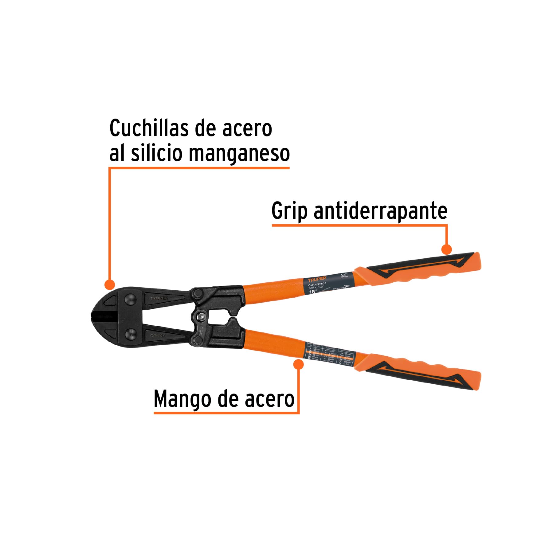 TRUPER CP-18X - Tagliavolini, professionale, 46 cm