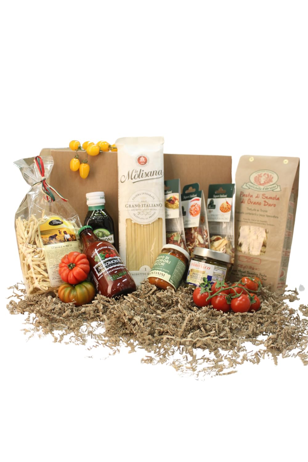 Geschenkset Pasta Box - Pasta,Pesto, Olivenöl & Co. - Italienische Spezialitäten