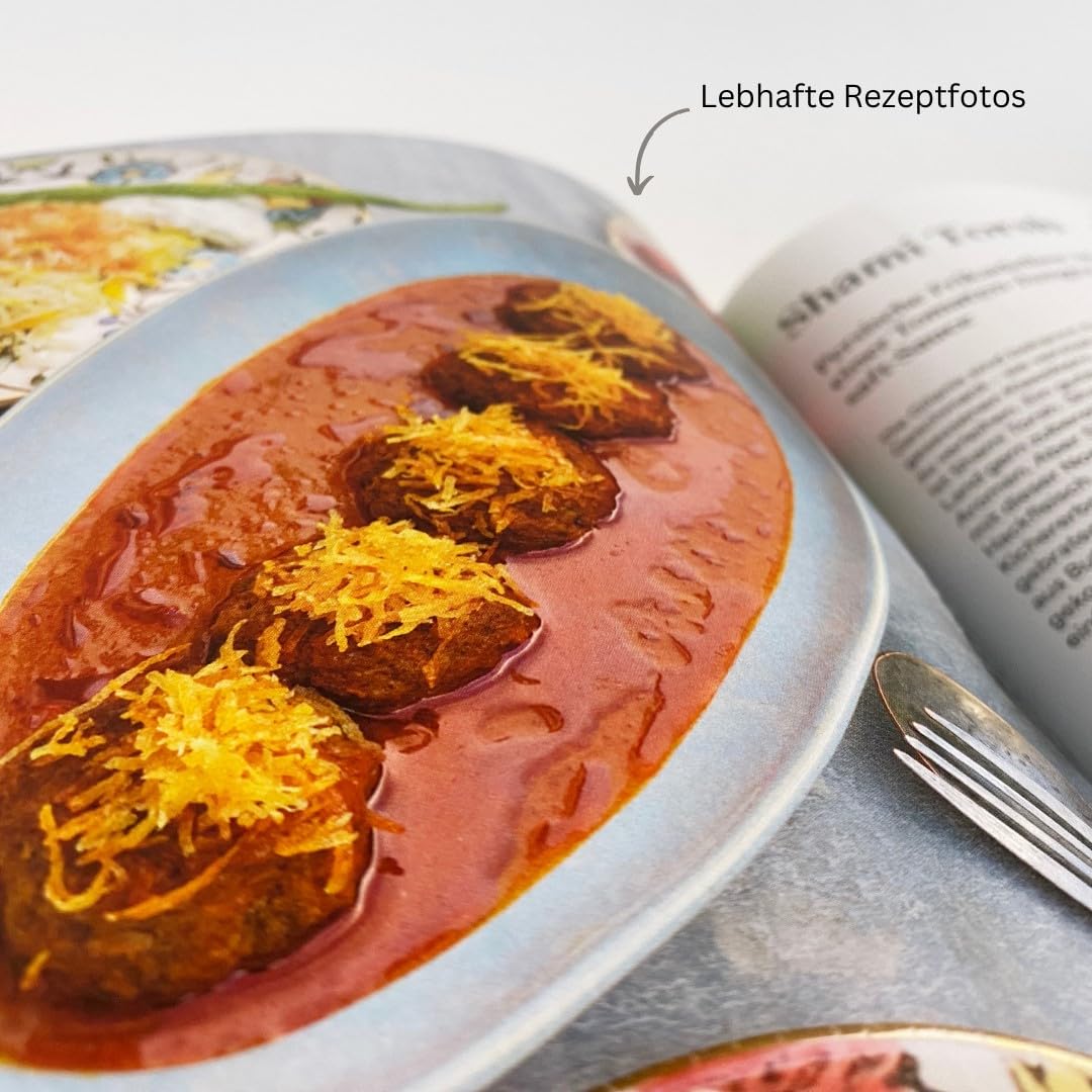 Hier fließt die Liebe. Persische Küche: Gerichte. Gastfreundschaft. Geschichten. Silbermedaille GAD 2024 Silbermedaille, Swiss Gourmet Cookbook Award 2025