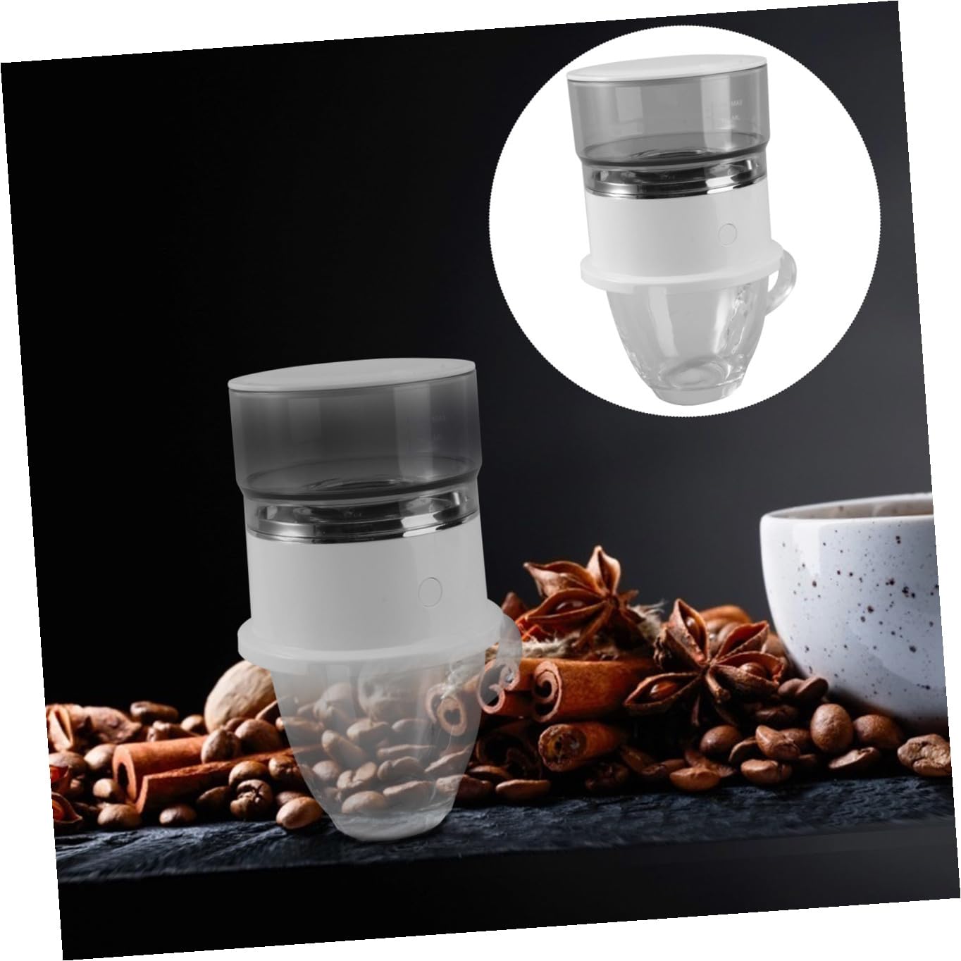 YARNOW Macchina per Caffè Automatica a Goccia Portatile 160ml Filtro Fine in Acciaio Inox per Ufficio e Attività All'aperto Stili multipli