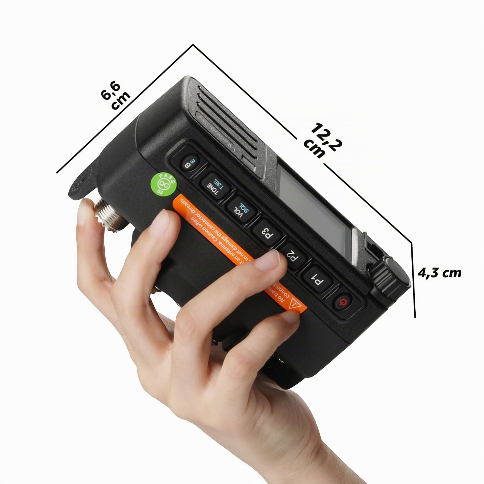Radioddity DB25-D Radio móvil DMR de Doble Banda, transceptor Digital VHF UHF de 20 W con GPS APRS, 4000 Canales 30.000 contactos, Radio de Coche de vehículo de Nivel II con Ranura de Tiempo Dual