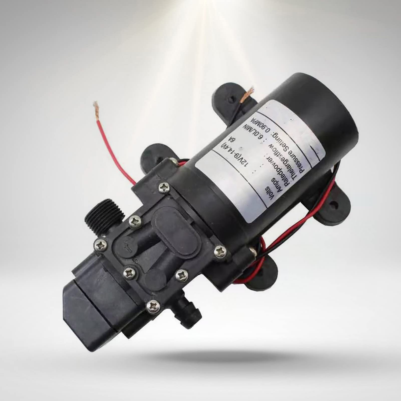 Pompe à Diaphragme Boxwizard 6L/min - 12V 72W - Auto-Amorçante Pour Lavage Voiture, Agricole