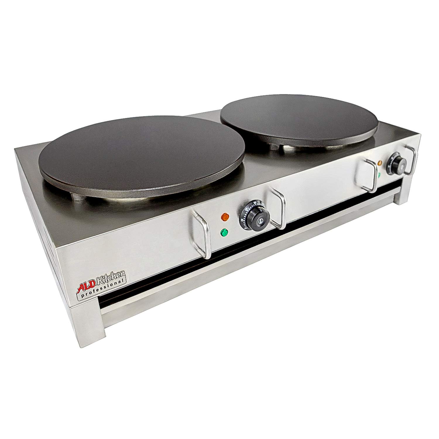 Máquina para hacer panqueques | Placa de 16 pulgadas | Máquina eléctrica de crepas | 110 V (doble) 8