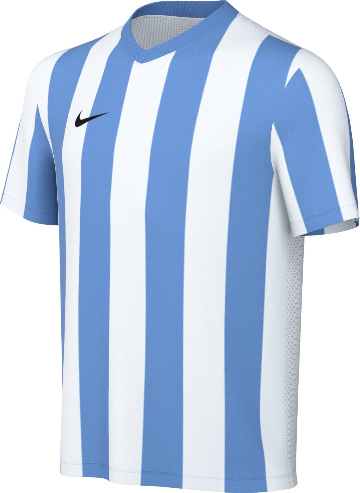 NIKE FZ9341-102 Y NK DF STRP DVSN V JSY SS Sweatshirt Unisex White/University Blue/Black Size L