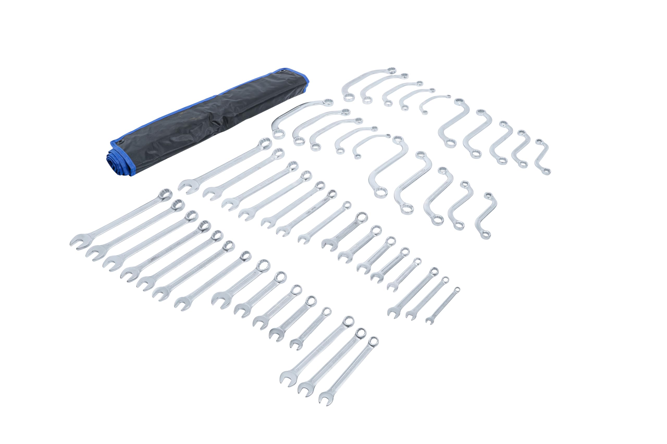 BGS 32500 | Assortimento chiavi a forchetta/anello | metriche e pollici | 50 pz.