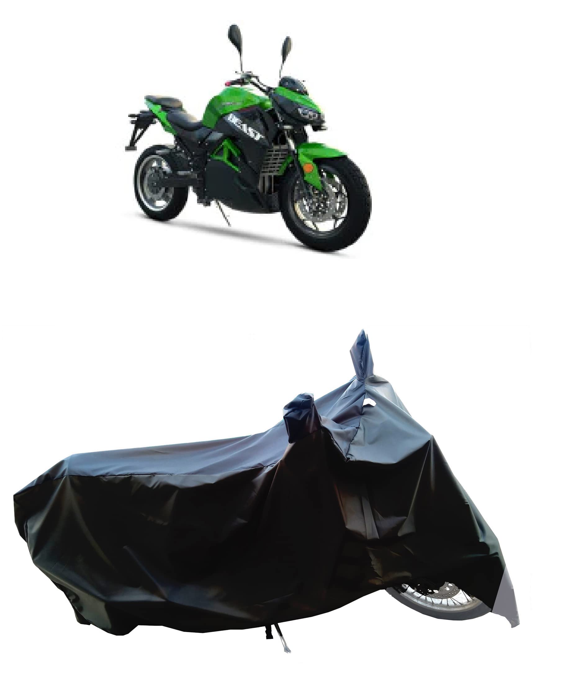 WEGATHERBike Body Cover for Joy E-Bike Beast 2021 Water Resistance & UV Protection 190 T Fabric ( Grey Patta )