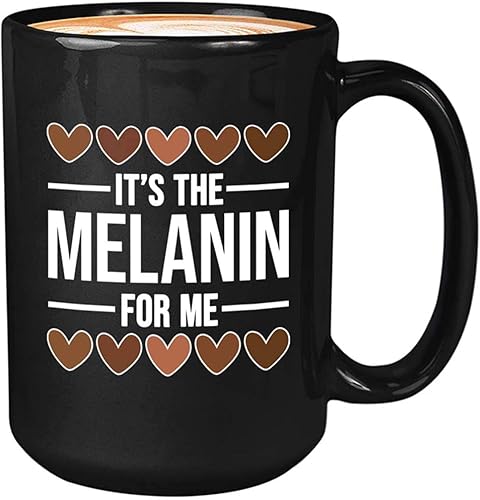 Miniatura 1 de Taza de café de historia africana - It's the Melanin for Me - Mes de la historia africana, color negro, L1ves Equality Power Pride Action para