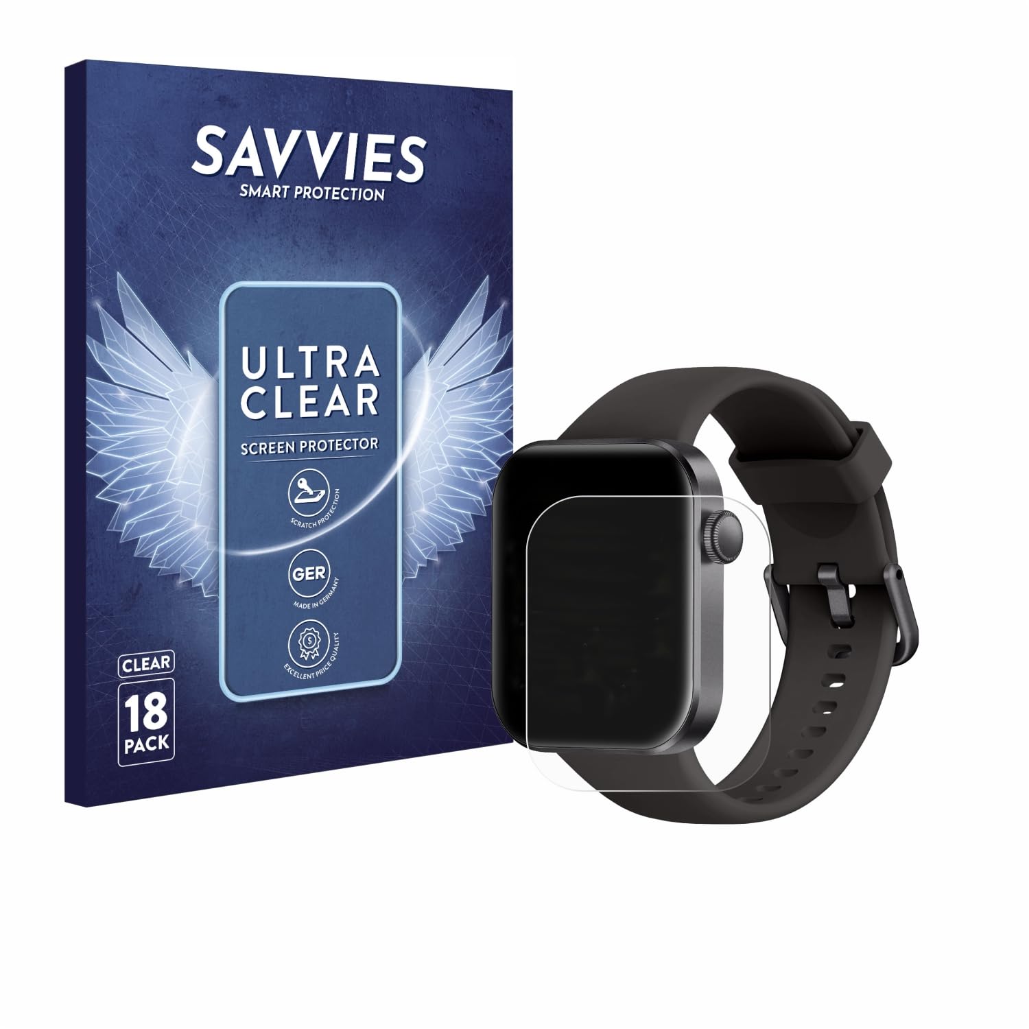 Savvies 18 Pack Screen Protector compatible with DDXCAW P2 1.85" Protection Film Clear