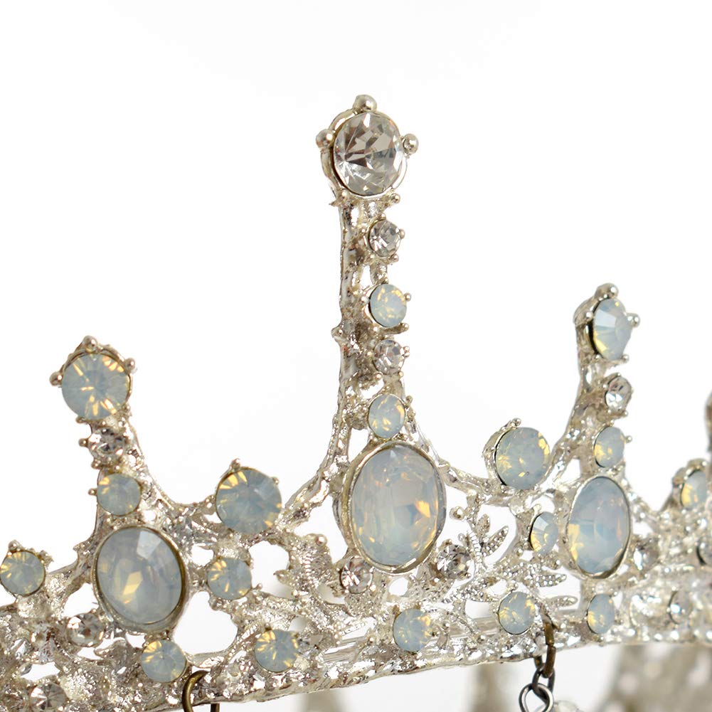 GRACEART - Tiara per matrimonio reale con cristalli, per cerchietto da sposa