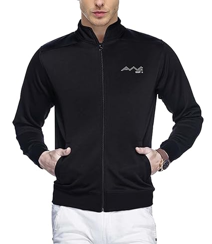 black polyester jacket