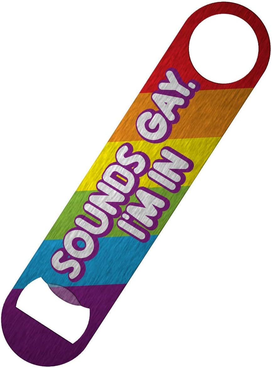 Sounds Gay I'm in Bar Blade Bottle Opener 18x4cm