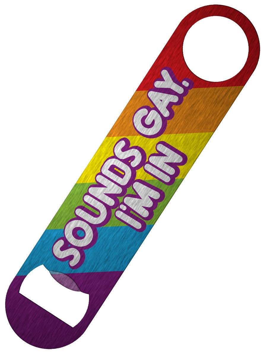 Sounds Gay I'm in Bar Blade Bottle Opener 18x4cm